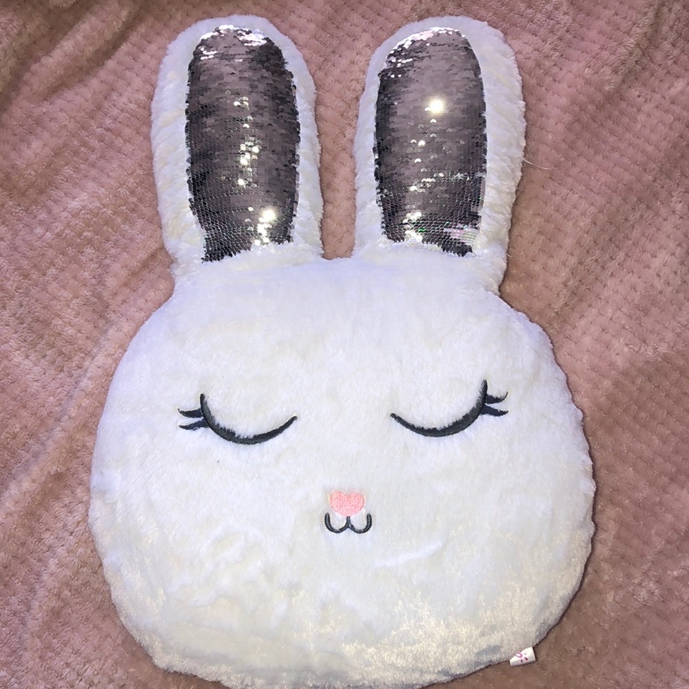 This justice bunny pillow is super soft and in brand new condition